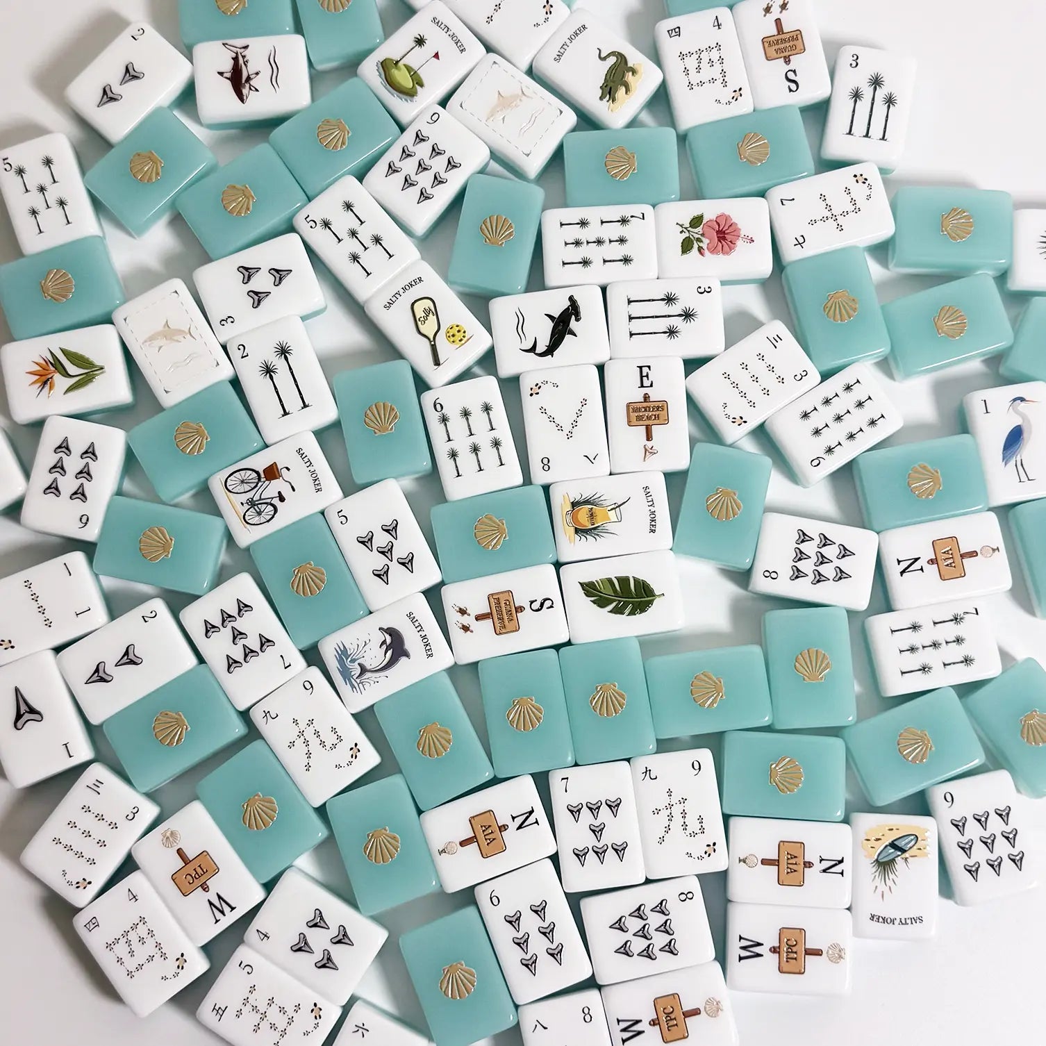 Florida Coastal Resort Mahjong Set