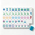 Peacock Teal Imperial Botanical Mahjong Set