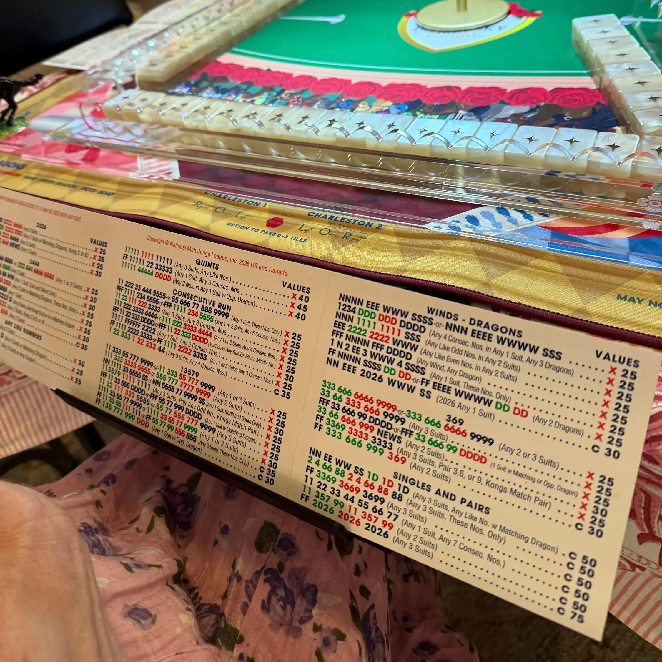 Mahjong Card Holder for Table