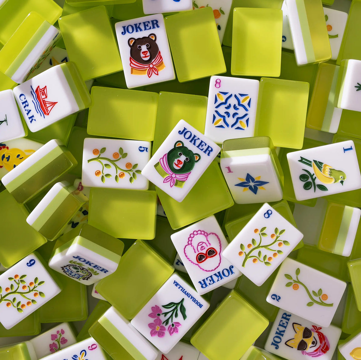 Lemon Citrus Mahjong Tiles