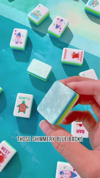 Sunny Beach Day Mahjong Tiles