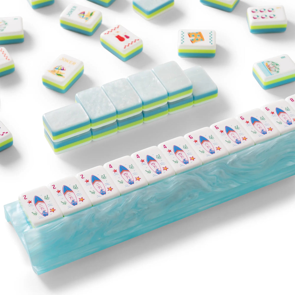 Sunny Beach Day Mahjong Tiles