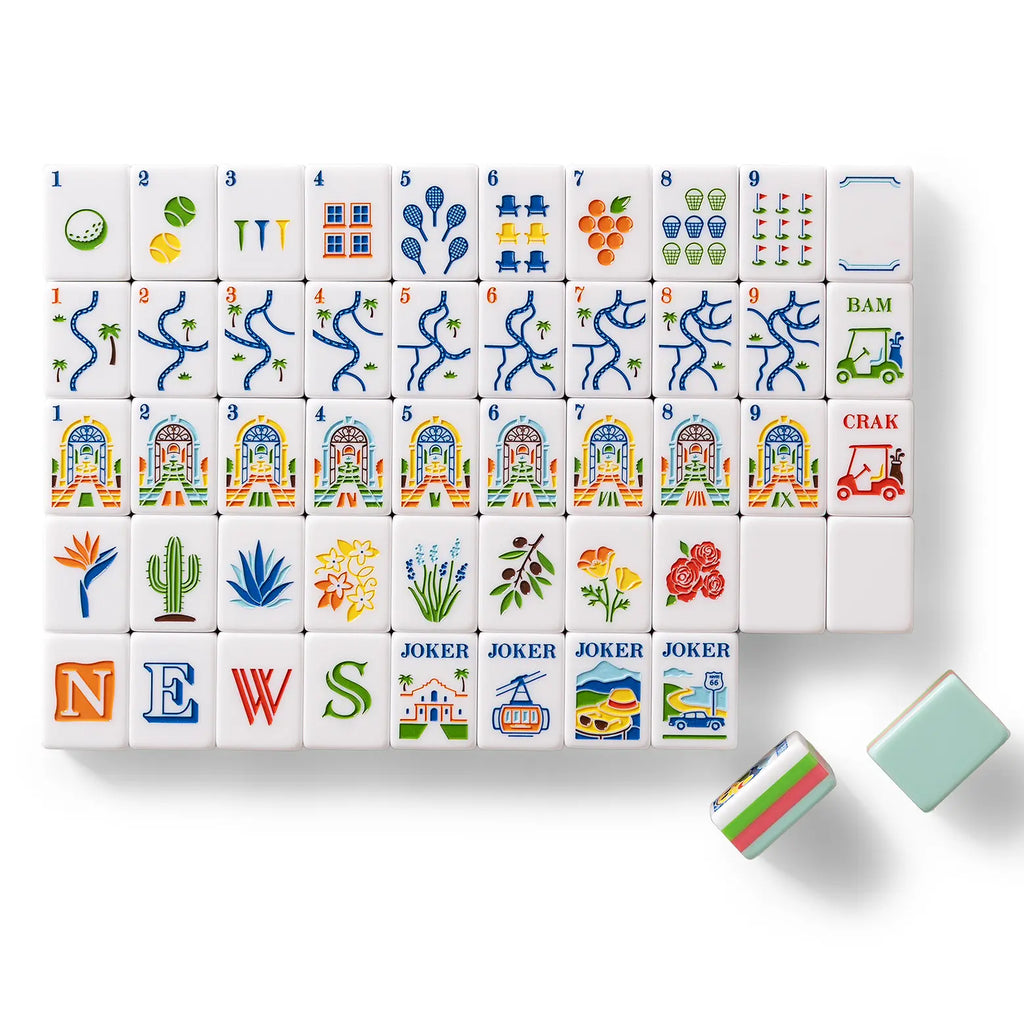 Palm Springs Estate Mahjong Tiles