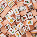 Strawberry Pineapple Shimmer Mahjong Tiles