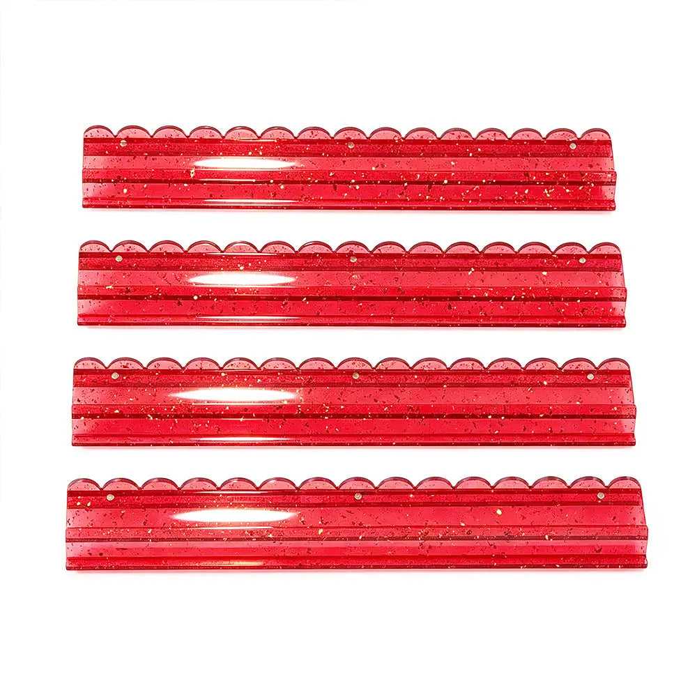 Christmas 20" Glitter Mahjong Racks with Pushers 4 Pack