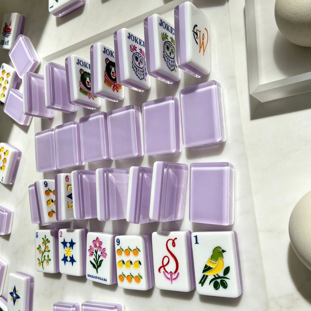 Lemon Grove Jelly American Mahjong Tiles
