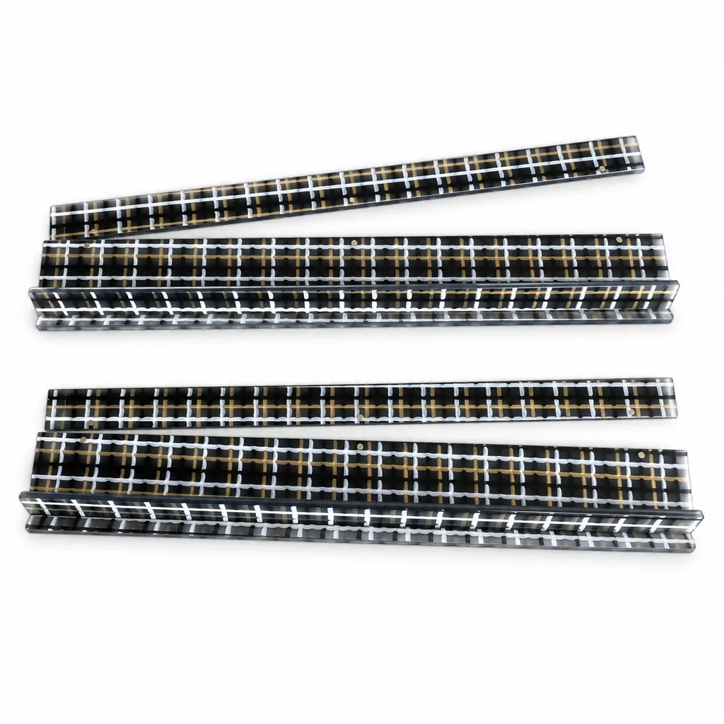 Plaid 20" American Mahjong Racks With Pushers