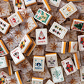 Vintage Christmas Mahjong Tiles