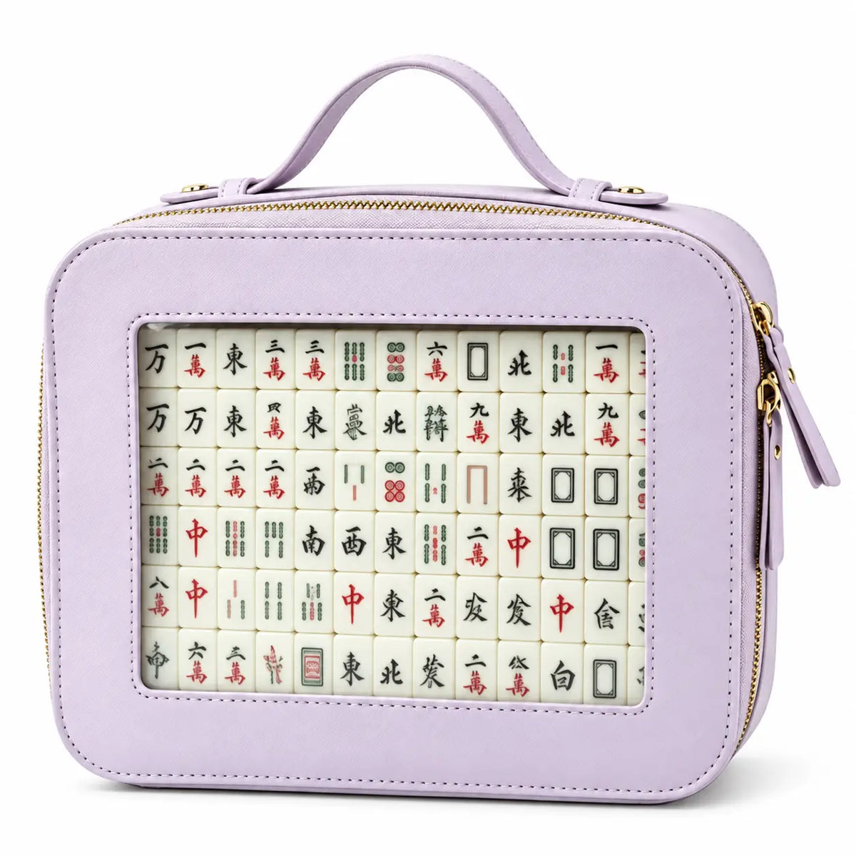 Leather Mahjong Tile Bag