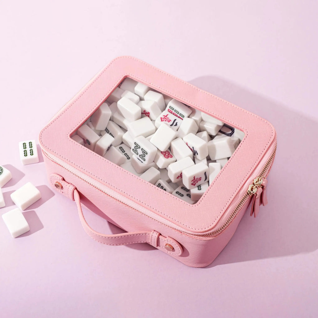 Leather Mahjong Tile Bag