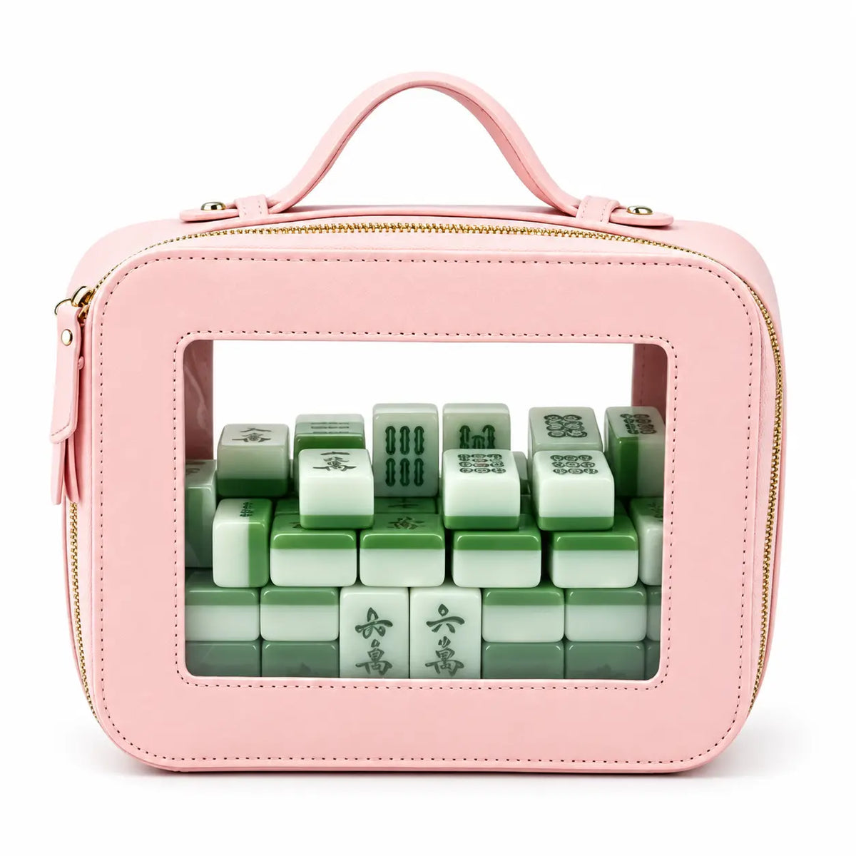 Leather Mahjong Tile Bag