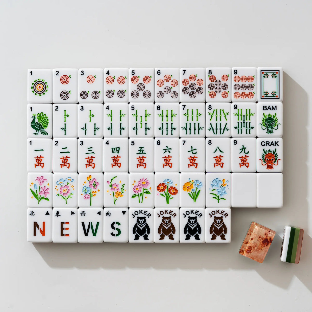 Woodland Garden American Mahjong Tiles