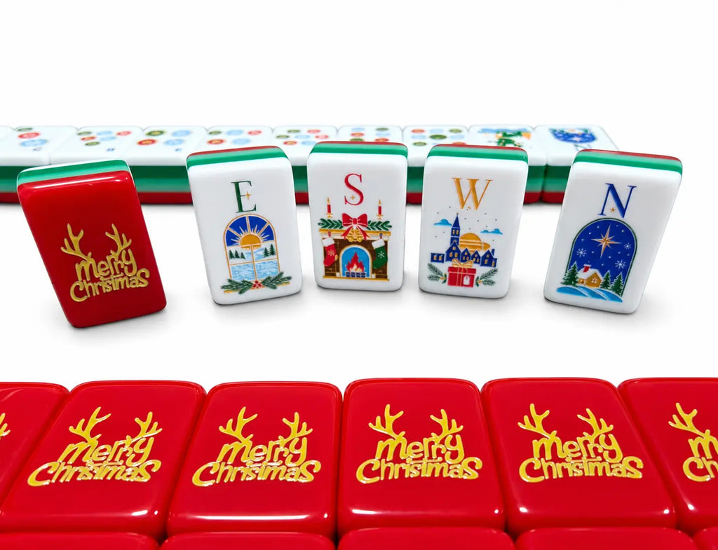 Merry Christmas American Mahjong Tiles
