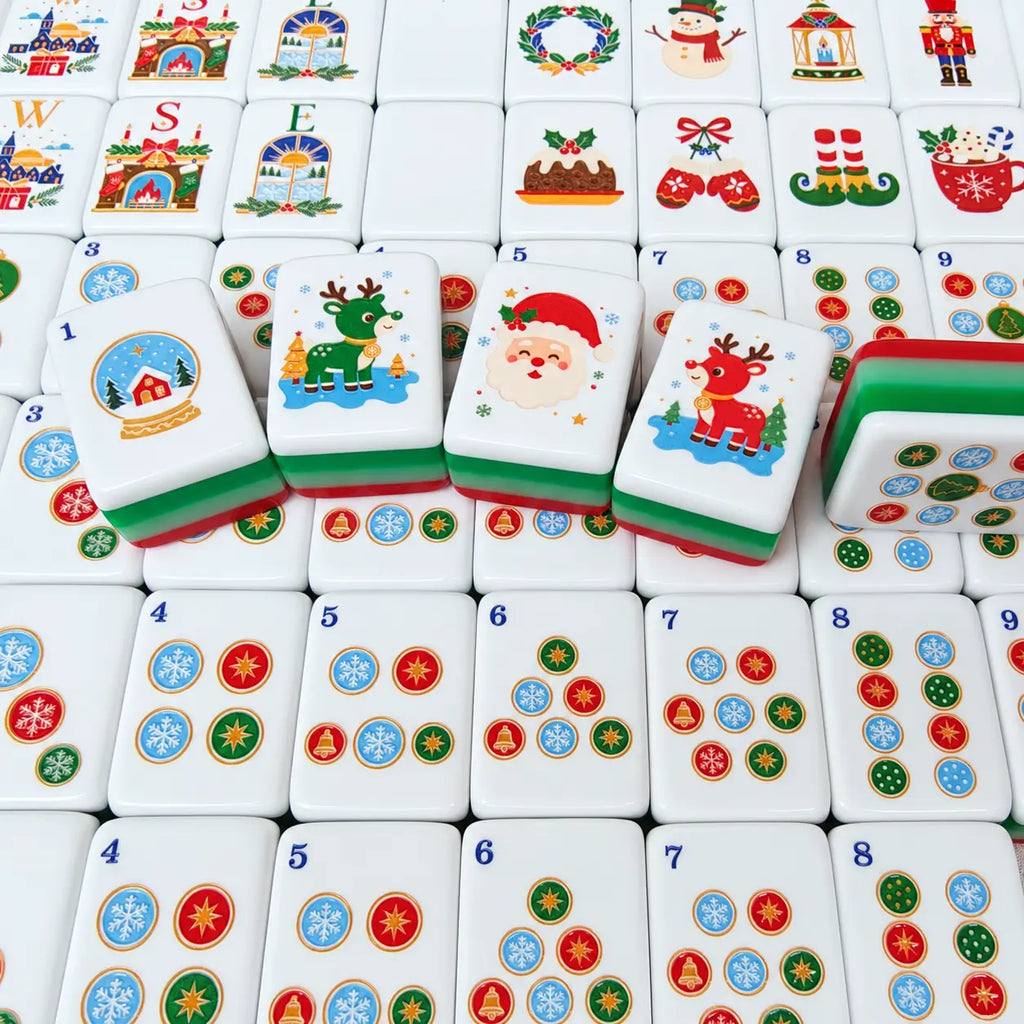 Merry Christmas American Mahjong Tiles