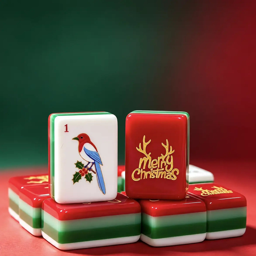 Merry Christmas American Mahjong Tiles
