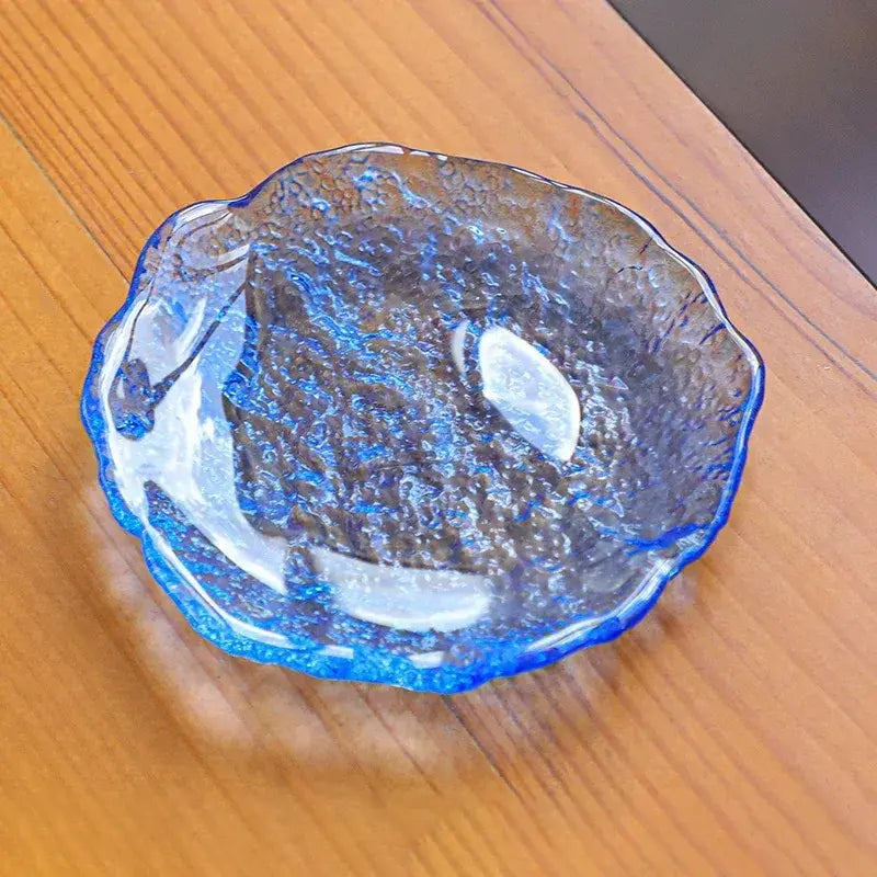 Glacier Textured Glass Mahjong Dice Dish