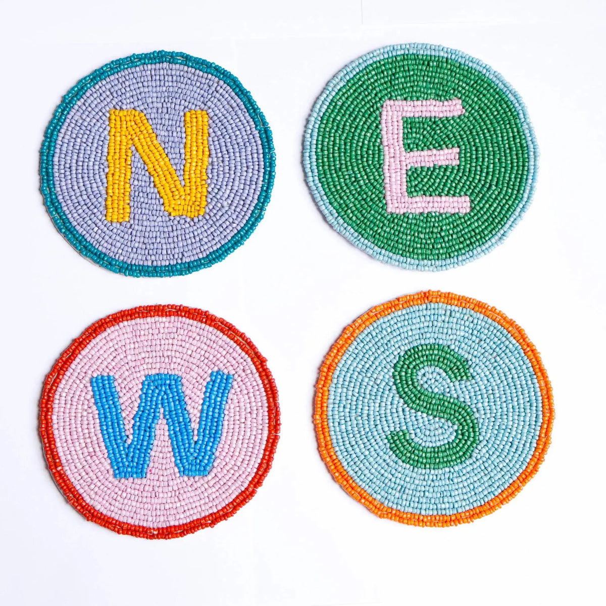 Mahjong WINDS Beaded Coasters