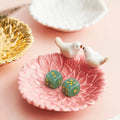 Lovebirds Ceramic Mahjong Dice Dish