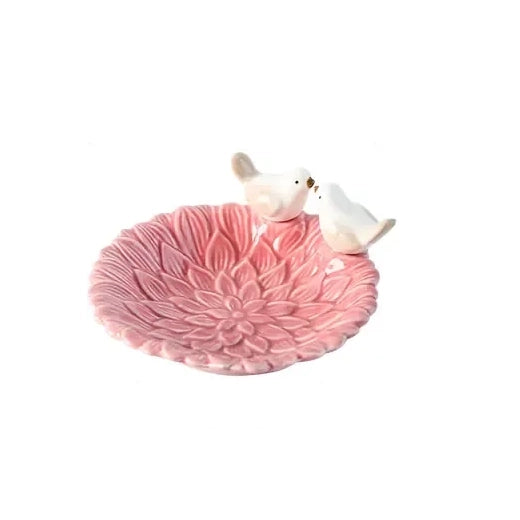 Lovebirds Ceramic Mahjong Dice Dish