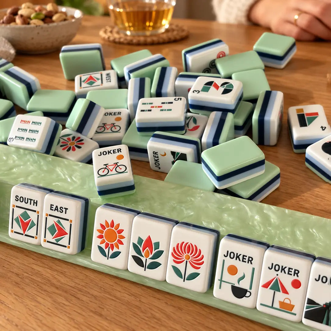 Bauhaus Retro American Mahjong Tiles