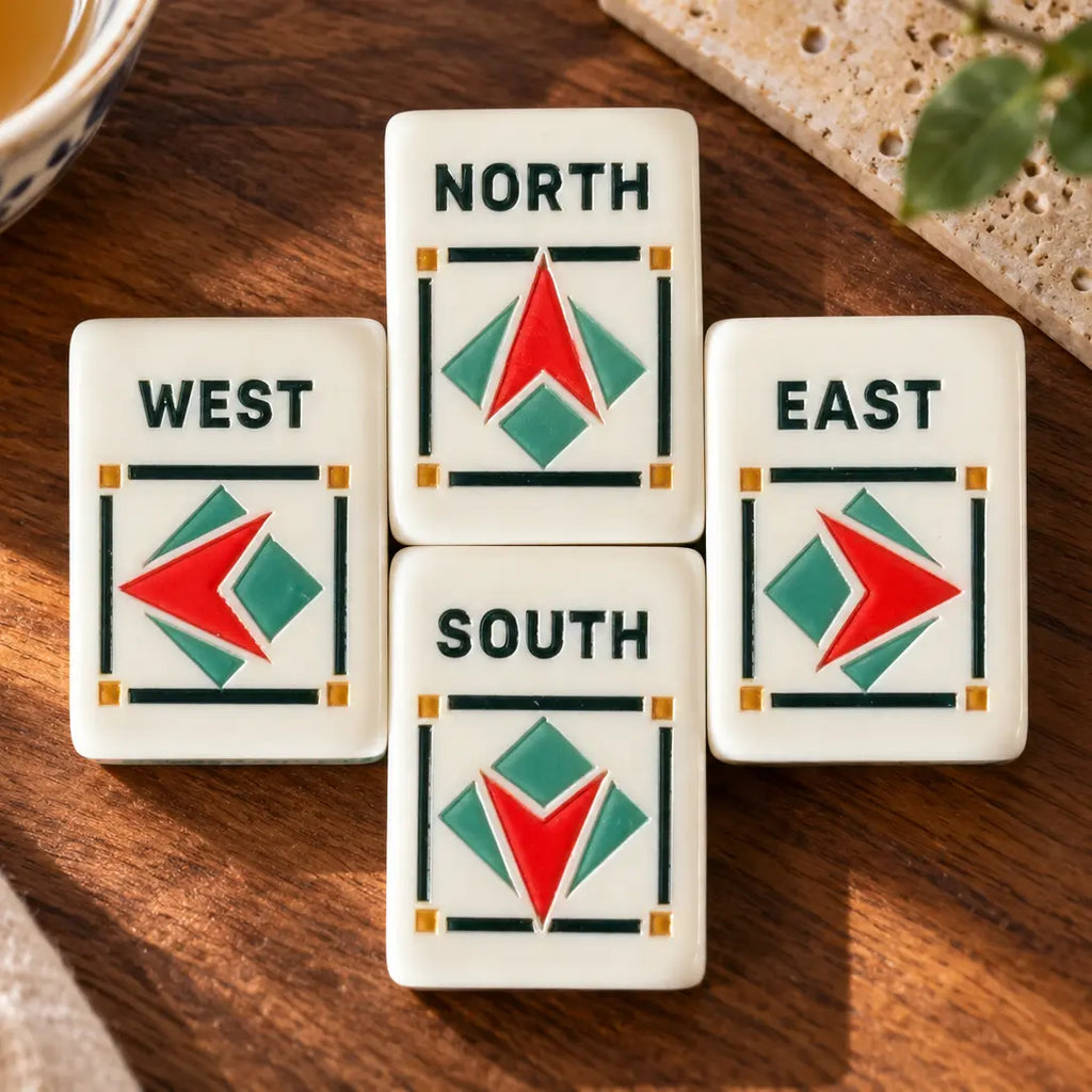 Bauhaus Retro American Mahjong Tiles