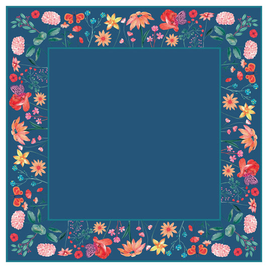 Midnight Butterfly Bloom Mahjong Mat