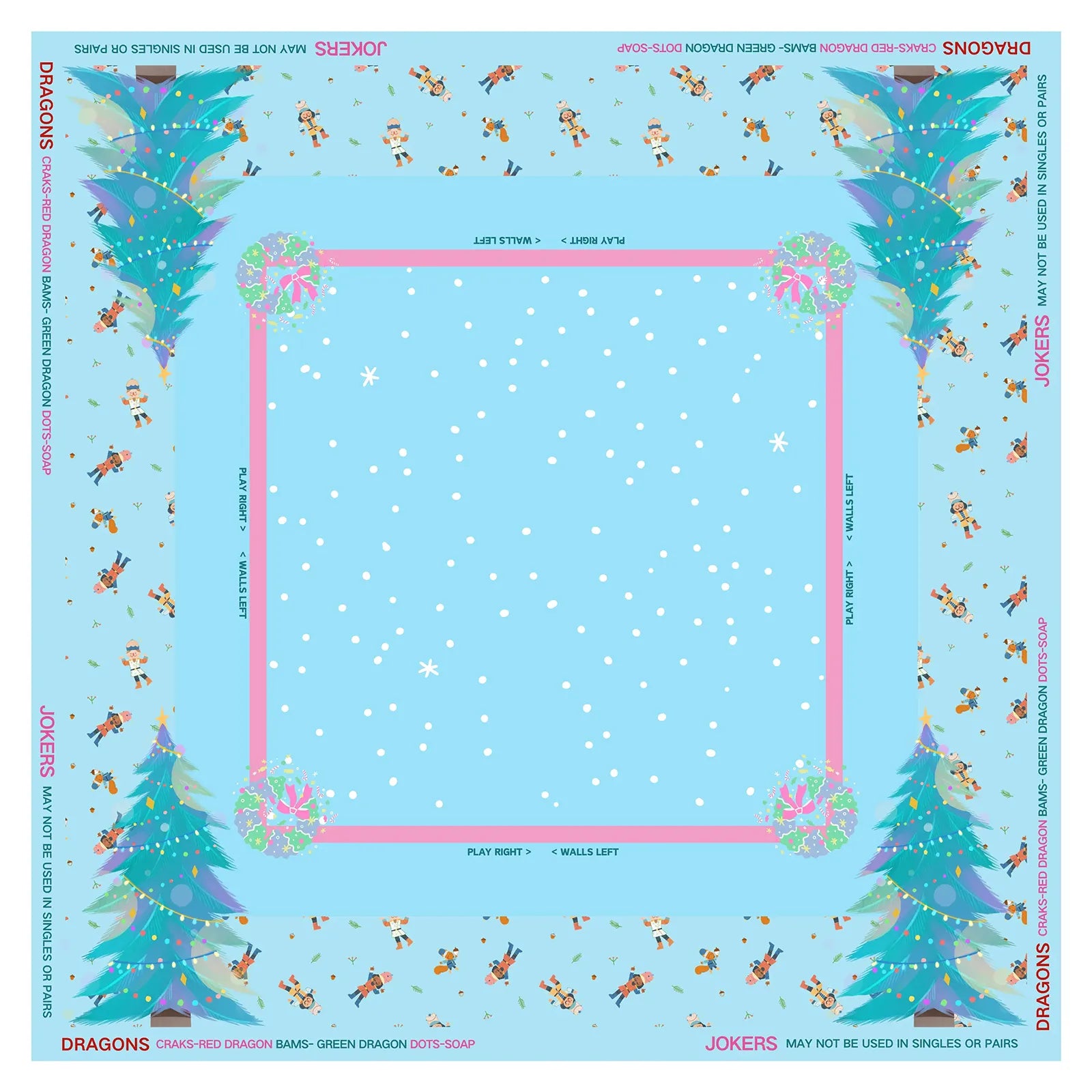 Nutcracker Winter Wonderland Mahjong Mat