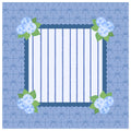 Hydrangea Bows Scalloped Stripe Mahjong Mat