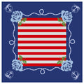 Nautical Anchors Striped Mahjong Mat