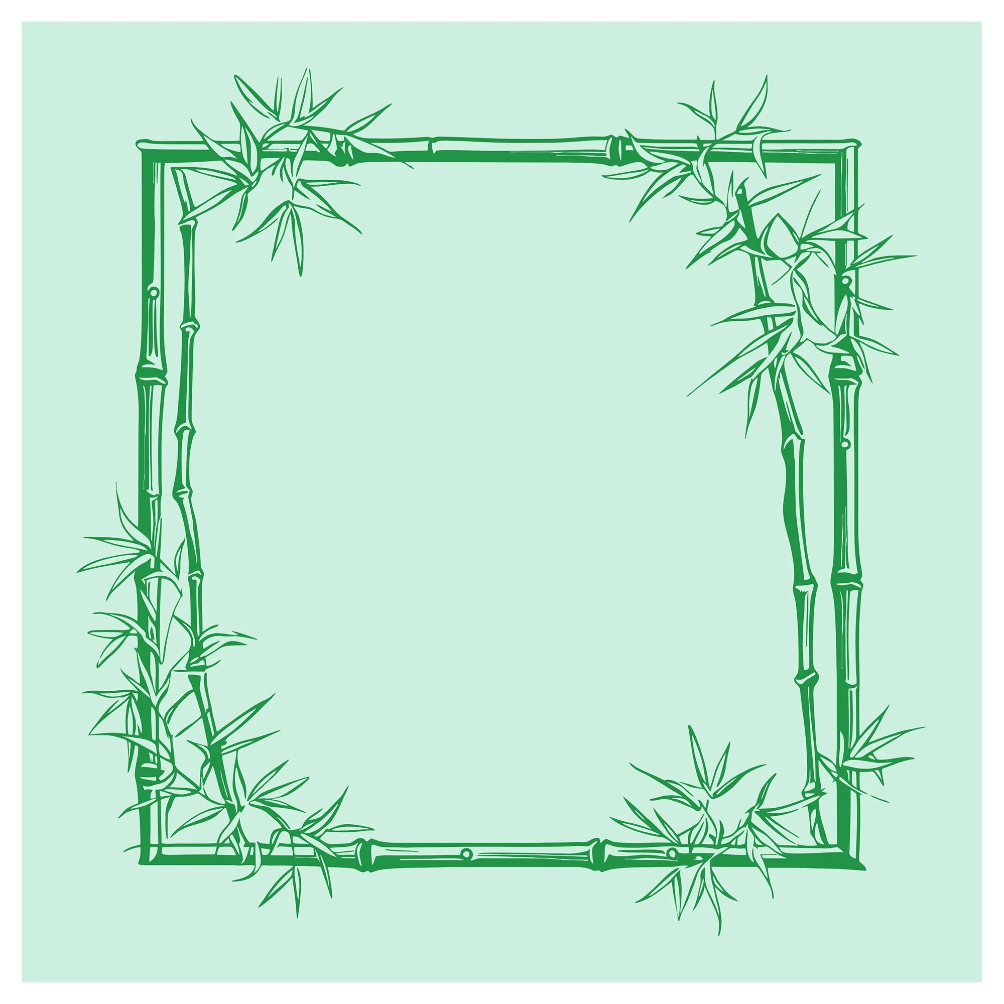 Zen Green Bamboo Mahjong Mat