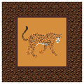 Wild Leopard Print Mahjong Mat