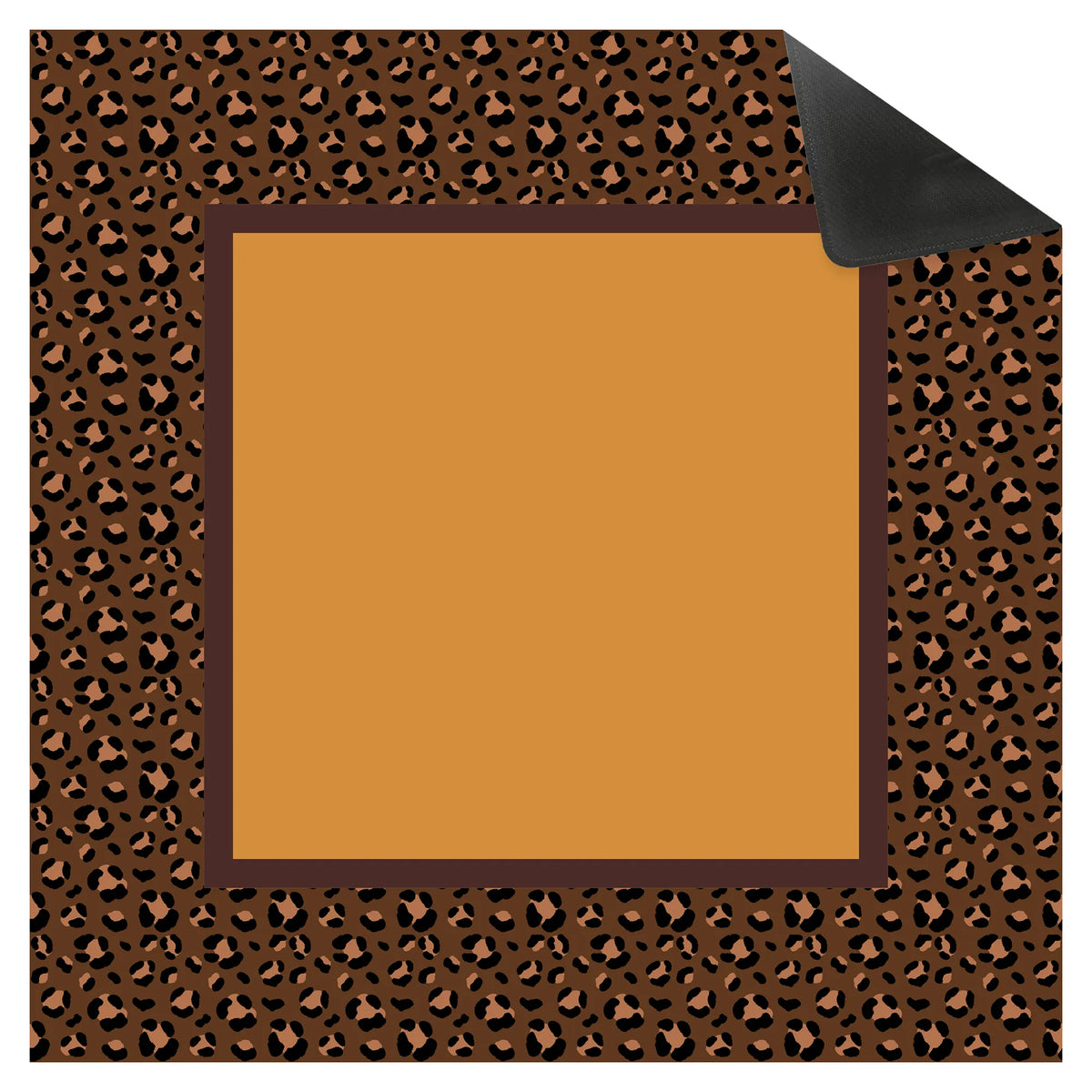 Caramel Leopard American Mahjong Mat
