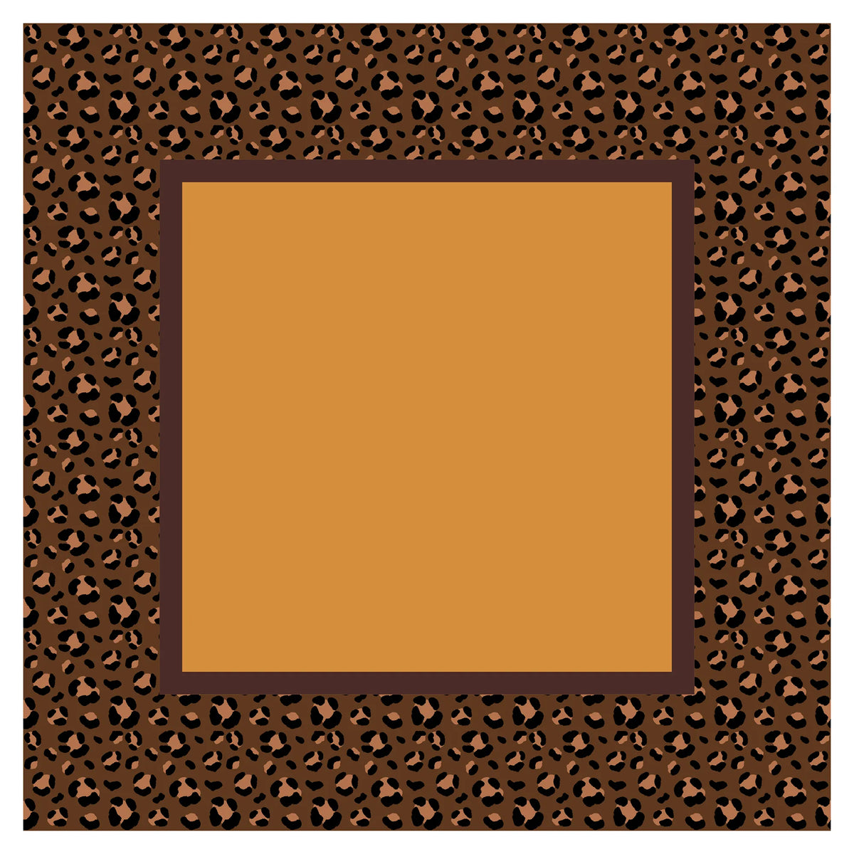 Caramel Leopard American Mahjong Mat