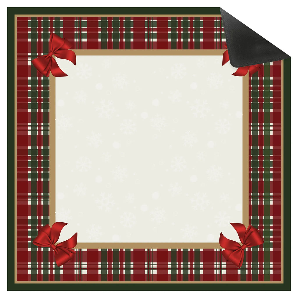 Classic Christmas Plaid Mahjong Mat