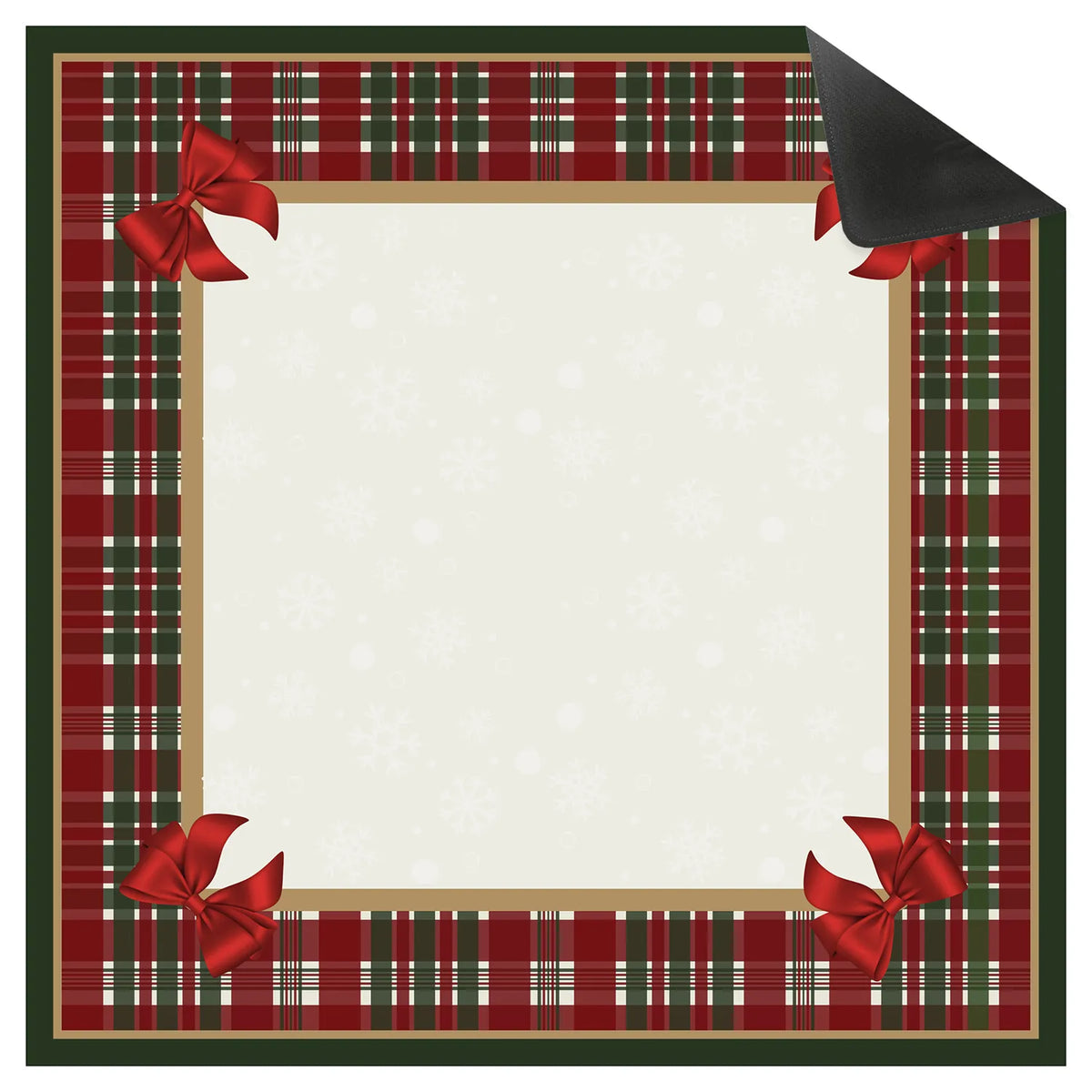 Classic Christmas Plaid Mahjong Mat