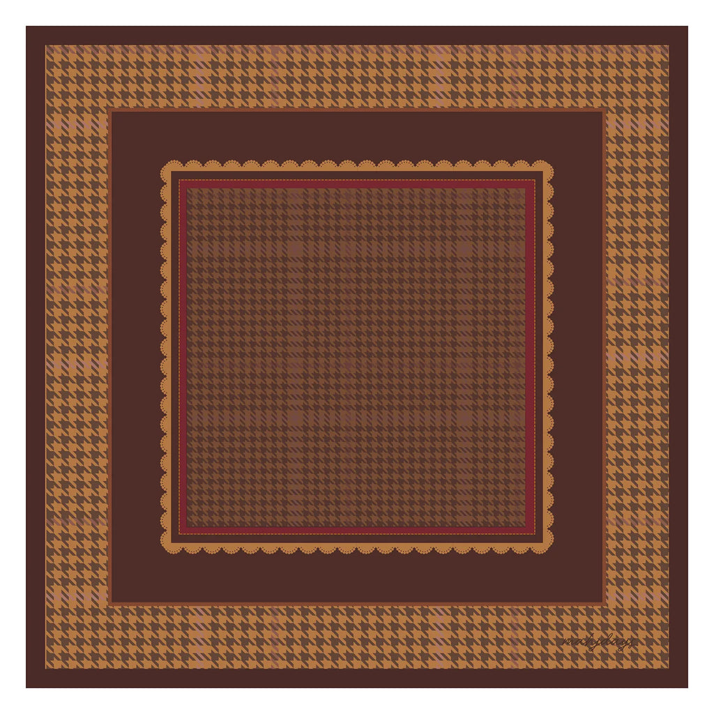 Vintage Houndstooth American Mahjong Mat