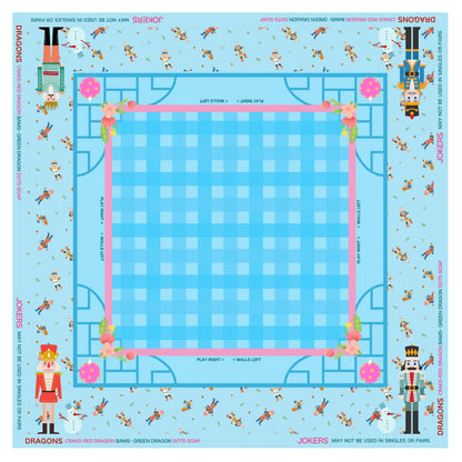 Christmas Nutcracker Plaid Mahjong Mat