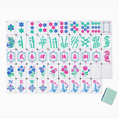 Mint Blossom Seal Mahjong Set