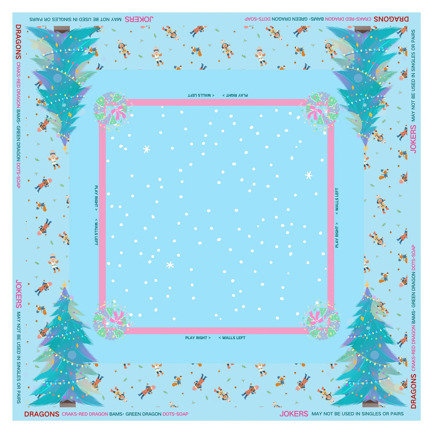 Nutcracker & Winter Wonderland Mahjong Mat