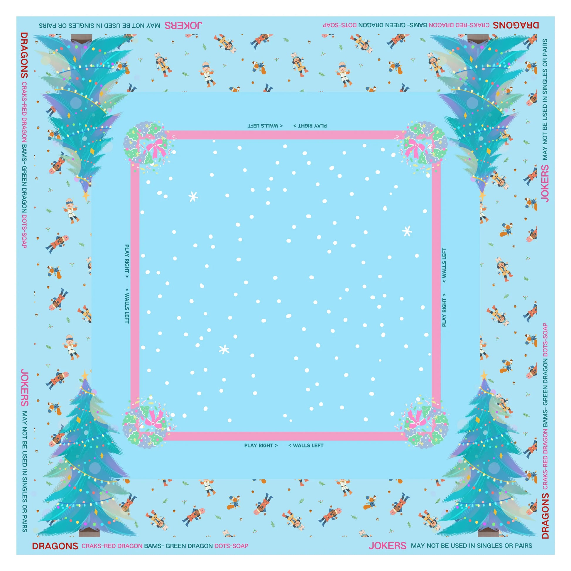 Nutcracker & Winter Wonderland Mahjong Mat