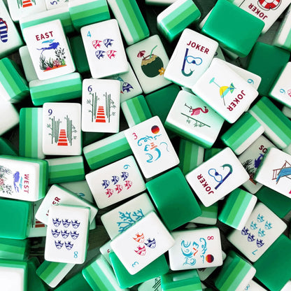 Tropical Beach Vacation Mahjong Set