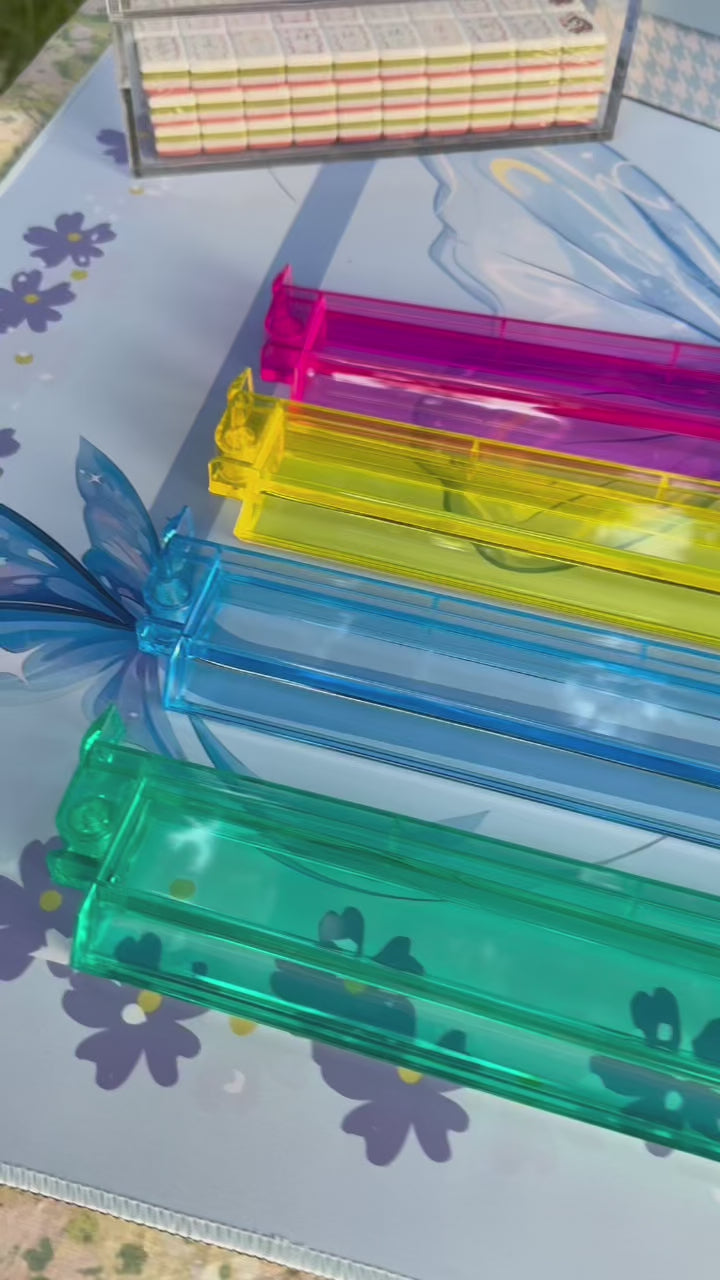 18" Clear Mahj Rack & Pusher